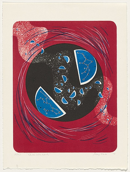 Artist: b'RADO, Ann' | Title: b'We are but a mouth' | Date: 1998, May | Technique: b'lithograph, printed in colour, from three stones'