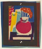 Title: [Still life] | Technique: linocut, printed in colour, from multiple blocks