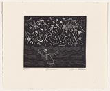 Artist: b'Warren, Guy.' | Title: b'Swimmer (1).' | Date: 2006 | Technique: b'relief-etching, printed in black ink, from one plate'