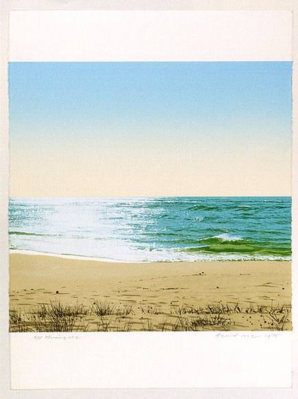 Artist: b'ROSE, David' | Title: b'Morning sea' | Date: 1975 | Technique: b'screenprint, printed in colour, from multiple stencils'