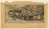 Artist: b'Crisp, James.' | Title: b'The teamster.' | Date: 1923 | Technique: b'etching and rocker, printed in warm black ink with plate-tone, from one plate'