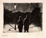 Artist: Scharf, Theo. | Title: Dawn | Date: c.1922 | Technique: etching and drypoint, printed in black ink, from one plae | Copyright: © The Estate of Theo Scharf.