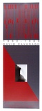 Artist: b'ARNOLD, Raymond' | Title: b'Paper thin memories. David Cavanagh 1980-89. Costal Art Gallery, Burnie.' | Date: 1989 | Technique: b'screenprint, printed in colour, from two stencils'