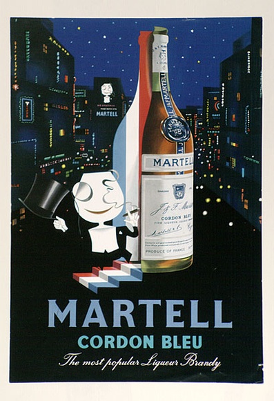 Artist: b'Bainbridge, John.' | Title: b'Martell Cordon Bleu.' | Date: (1958) | Technique: b'photo-lithograph'