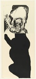 Artist: b'PARR, Mike' | Title: b'not titled.' | Date: 2001 | Technique: b'lithograph, printed in black ink, from one stone; woodcut, printed in black ink, from one block'