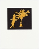 Artist: b'Rooney, Robert.' | Title: b'School arts: big hat' | Date: 2001, July - August | Technique: b'photolithograph, printed in black and yellow ink, from two stones' | Copyright: b'Courtesy of Tolarno Galleries'