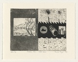Artist: THYER, James | Title: 4 billion years: 2000 years | Date: 1999, 11 November | Technique: etching and aquatint, printed in black ink, from one plate