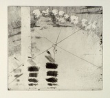 Artist: FEINT, Adrian | Title: Test plate with etching experiments. | Copyright: Courtesy the Estate of Adrian Feint