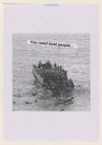 Artist: b'Azlan.' | Title: b'You need boat people...' | Date: 2003 | Technique: b'laser printed  in black ink'