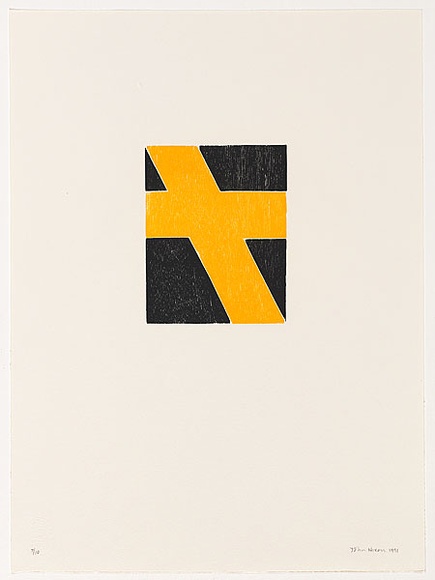 Artist: b'Nixon, John.' | Title: b'Toil 4' | Date: 1991 | Technique: b'woodcuts, printed in colour, each from one interlocking block'