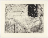 Artist: Irving, Julie. | Title: not titled [lines] | Date: 1996 | Technique: etching, printed in black ink, from one copper plate