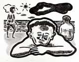 Artist: Francis, David. | Title: Beach. | Date: 1984 | Technique: lithograph, printed in black ink, from one stone [or plate]