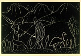 Artist: Baily, May. | Title: not titled [No.36] | Date: 1990 | Technique: woodcut, printed in black ink, from one block