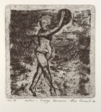 Artist: Anceschi, Eros. | Title: bather - Piazza Armerina. | Date: 1988 | Technique: etching and aquatint, printed in black ink from copper plate