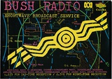 Artist: REDBACK GRAPHIX | Title: Card: Bush Radio | Date: 1985 | Technique: offset-lithograph, printed in colour, from multiple plates