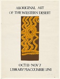 Artist: UNKNOWN | Title: Aboriginal Art of the Western Desert | Date: 1980 | Technique: screenprint, printed in colour, from four stencils