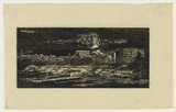 Artist: TRETHOWAN, Edith | Title: View at North Fremantle. | Date: c.1931 | Technique: wood-engraving, printed in black ink, from one block