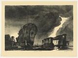 Artist: b'AMOR, Rick' | Title: b'Desolate place.' | Date: 2004 | Technique: b'lithograph, printed in black ink, from one stone'
