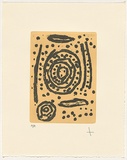 Title: b'Waterholes 2' | Date: June 2010 | Technique: b'etching, sugar-lift and aquatint, printed in colour, from two copper plates'