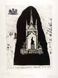 Artist: b'Moore, Mary.' | Title: bAlbert's Memorial | Date: 1980 | Technique: b'etching, engraving and aquatint printed in colour from two plates' | Copyright: b'\xc2\xa9 Mary Moore'