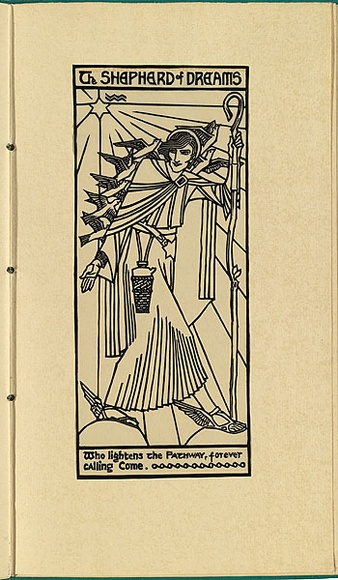 Artist: Waller, Christian. | Title: The Shepherd of Dreams | Date: 1932 | Technique: linocut, printed in black ink, from one block