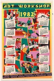 Artist: b'Lane, Leonie.' | Title: b'Sydney University Art Workshop Calendar 1982.' | Date: 1981 | Technique: b'screenprint, printed in colour, from five stencils' | Copyright: b'\xc2\xa9 Leonie Lane'