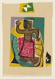 Artist: b'Brash, Barbara.' | Title: b'<p>Native dancer</p>' | Date: 1953 | Technique: b'screenprint, printed in colour, from five stencils'