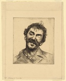Artist: Menpes, Mortimer. | Title: Wiser than the wise | Date: 1895 | Technique: drypoint, printed in black ink, from one plate