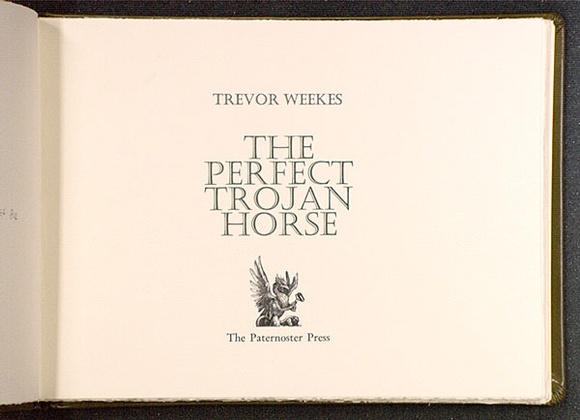 Artist: b'Paternoster Press.' | Title: b'The perfect Trojan horse.' | Date: 1984