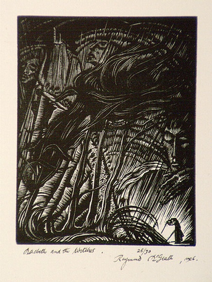 Artist: b'McGrath, Raymond.' | Title: b'Greeting card: Christmas' | Date: 1926 | Technique: b'wood-engraving, printed in black ink, from one block'