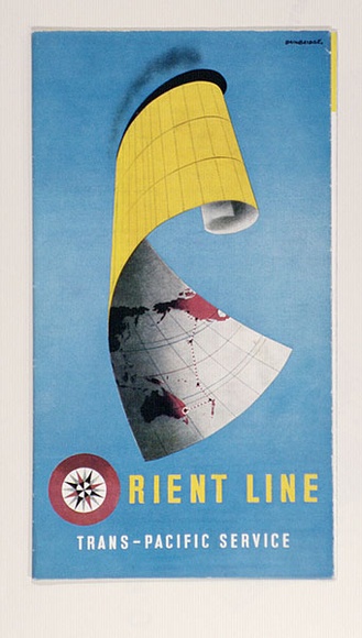 Artist: b'Bainbridge, John.' | Title: b'Orient Line trans Pacific service.' | Date: 1954