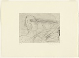 Artist: PARR, Mike | Title: River of the Gaze 1 | Date: 1989 | Technique: drypoint, printed in black ink, from one copper plate