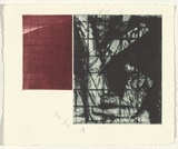 Artist: b'Pratt, John.' | Title: b'Incline' | Date: 30 March 1998 | Technique: b'etching and aquatint, printed in black and red ink, from two zinc plates'