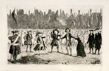 Artist: COVENY, Christopher | Title: Barnaby Rudge and the rioters. | Date: 1882 | Technique: etching, printed in black ink, from one plate