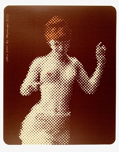 Artist: b'Rose, David.' | Title: b'Moving woman II' | Date: 1969 | Technique: b'screenprint, printed in colour, from multiple stencils'