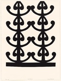 Artist: b'HUTCHINSON, Lonnie' | Title: b'Sista 1' | Date: 2004 | Technique: b'woodcut, printed in black ink, from one block'