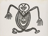 Artist: b'Man, John.' | Title: b'Ambaniban.' | Date: c.1975 | Technique: b'screenprint, printed in black ink, from one stencil'