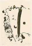 Artist: b'Olsen, John.' | Title: b'Bird and frog.' | Date: 1979 | Technique: b'lithograph, printed in colour, from two plates' | Copyright: b'\xc2\xa9 John Olsen. Licensed by VISCOPY, Australia'