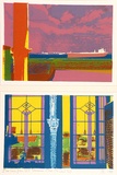 Artist: Kenyon, Therese. | Title: Two views from 3/29 Stevenson Place, East End | Date: 1985 | Technique: screenprint