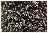 Artist: Petyarre, Wendy. | Title: not titled [No.1] | Date: 1990 | Technique: woodcut, printed in black ink, from one block