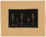 Artist: b'Klippel, Robert.' | Title: b'not titled.' | Date: c. 1985 | Technique: b'linocut, printed in black ink, from one block'