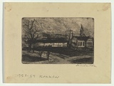 Artist: b'Groblicka, Lidia.' | Title: b'Krakow' | Date: 1953-54 | Technique: b'etching, printed in black ink, from one plate'