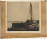 Artist: b'URE SMITH, Sydney' | Title: b'Gore Bay.' | Date: 1918 | Technique: b'etching and aquatint, printed in warm black ink, from one plate'