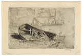 Artist: b'LONG, Sydney' | Title: b'Reminiscences - a derelict' | Date: 1928, before | Technique: b'drypoint, printed in black ink, from one Zinc plate' | Copyright: b'Reproduced with the kind permission of the Ophthalmic Research Institute of Australia'