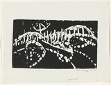 Artist: Grey-Smith, Guy | Title: not titled | Date: 1975 | Technique: woodcut, printed in black ink, from one block
