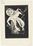 Artist: BOYD, Arthur | Title: variant - unicorn in trap. | Date: 1973-74 | Technique: etching, printed in black ink, from one plate | Copyright: Reproduced with permission of Bundanon Trust