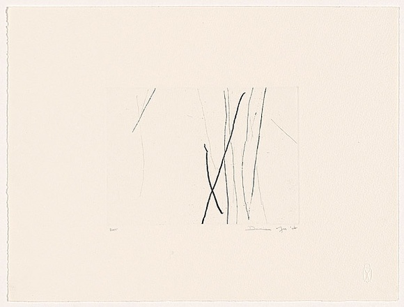 Artist: b'MOSS, Damian' | Title: b'Trees 3' | Date: 2004 | Technique: b'etching, printed in black ink, from one plate'