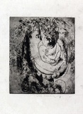 Artist: MACQUEEN, Mary | Title: Still life on table | Date: c.1964 | Technique: softground, etching and drypoint, printed in black ink, from one plate | Copyright: Courtesy Paulette Calhoun, for the estate of Mary Macqueen