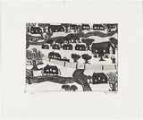 Artist: b'Kennedy, Roy.' | Title: b'Woddi will be forever' | Date: 1999 | Technique: b'etching, printed in black ink, from one plate'