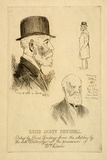 Artist: LINDSAY, Lionel | Title: David Scott Mitchell | Date: 1916 | Technique: etching and roulette, printed in black ink, from one plate | Copyright: Courtesy of the National Library of Australia